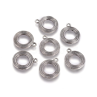 Tibetan Style Alloy Toggle Clasps TIBE-L003-015AS-1