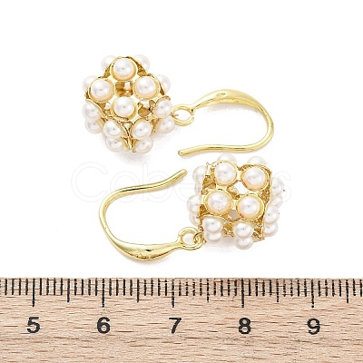 Brass Dangle Stud Earrings EJEW-F362-07G-1