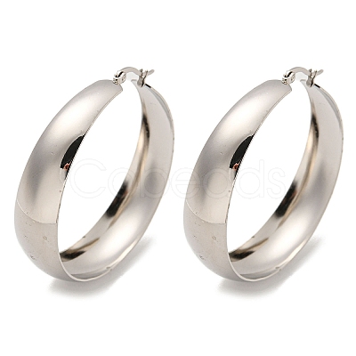 Tarnish Resistant 202 Stainless Steel Hoop Earring EJEW-H003-09P-03-1