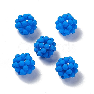 Handmade Plastic Woven Beads KY-P015-04E-1