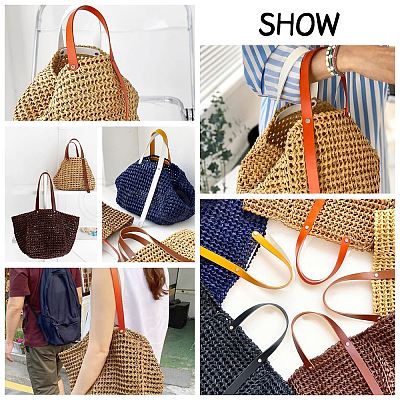 Imitation Leather Bag Handles FIND-WH0081-76A-1