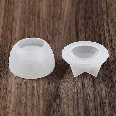 Faceted Round DIY Candle Cup Silicone Molds DIY-Q037-07A-1