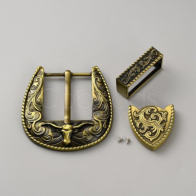 Belt Zinc Alloy Buckle Sets FIND-WH20023-057AB-1