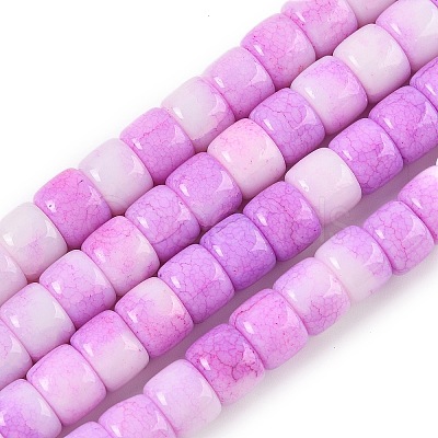 Ombre Effect Dyed Glass Beads Strands GLAA-H037-01C-1