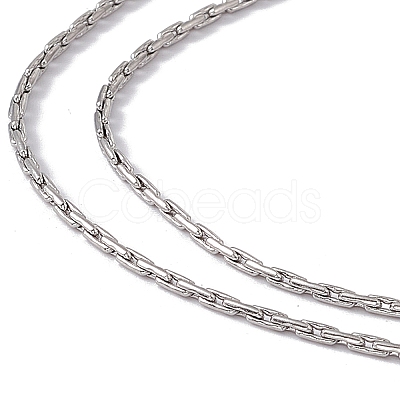 Non-Tarnish 201 Stainless Steel Boston Link Chain Necklace for Men Women NJEW-P268-A31-1X5-1
