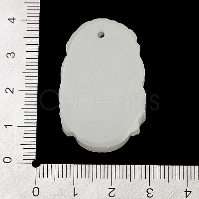 Natural White Jade Carved Pendants G-S384-01A-1