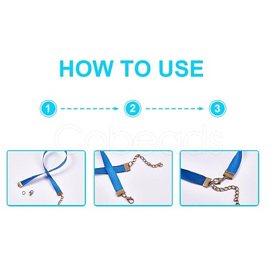 Brass Ribbon Crimp Ends X-KK-Q747-10F-AB-1