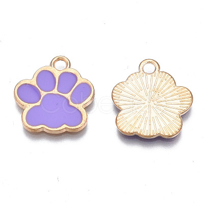 Alloy Enamel Pendants ENAM-T016-22LG-D-RS-1