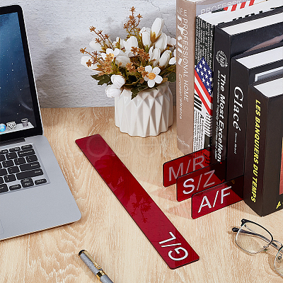 4Pcs 4 Styles Acrylic Book Divider AJEW-BC0008-27B-1