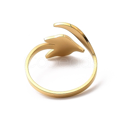 304 Stainless Steel Open Cuff Rings RJEW-Q808-02C-G-1