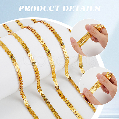 1 Roll Sparkle PVC Sequins Ribbon OCOR-SP0001-02C-1