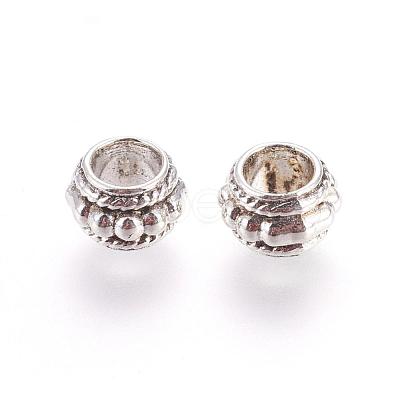 Barrel Tibetan Style Alloy Beads PALLOY-O072-ZN771-RS-1