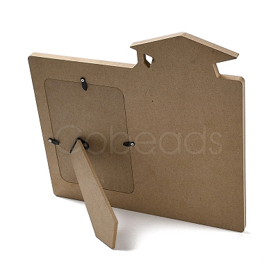 Graduate Theme Wood with Acrylic Rectangle Picture Frame AJEW-D069-01A-1