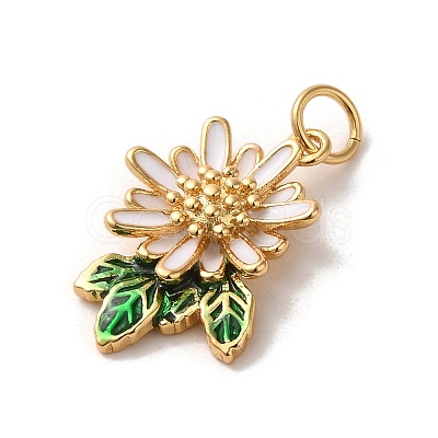 Brass Enamel Pendants KK-K358-02A-G-1