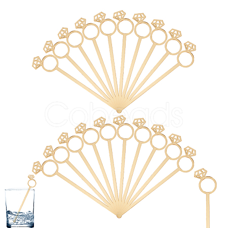 20Pcs Transparent Acrylic Stirring Rods MACR-GO0001-10-1