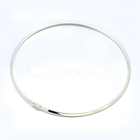 Brass Choker Collar Necklace Making BJEW-F132-02S-1