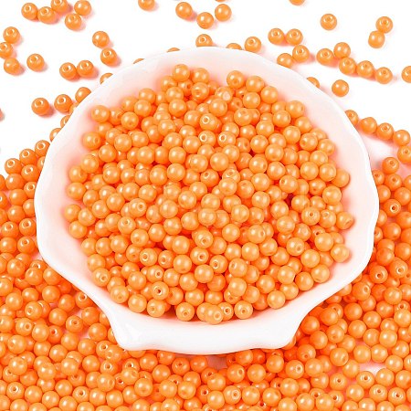 Opaque Baking Paint Glass Beads DGLA-T004-02H-1