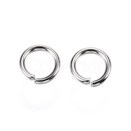 Tarnish Resistant 304 Stainless Steel Open Jump Rings X-STAS-D448-093P-9mm-1
