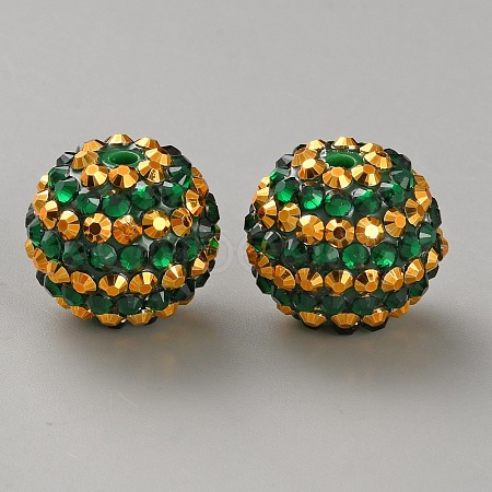 Resin Rhinestone Beads LS-RB-WH0003-08I-1