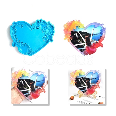 DIY Heart Photo Frame Silicone Molds SIMO-H010-17-1