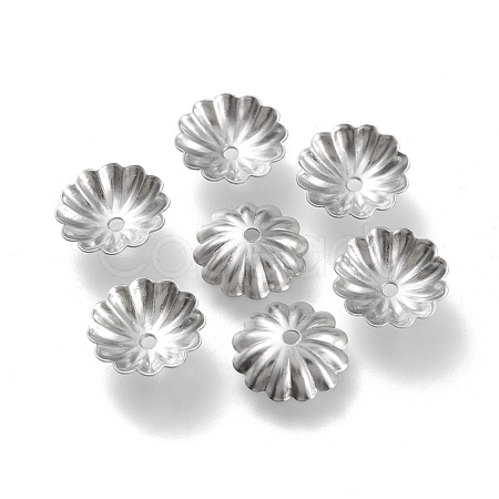 Non-Tarnish 304 Stainless Steel Bead Caps STAS-K194-06P-02-1