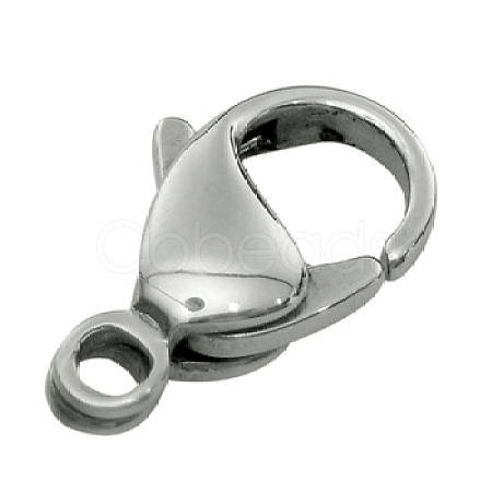 Tarnish Resistant 316 Stainless Steel Lobster Claw Clasps Hand Polished 316-FL18A-1
