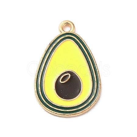 Alloy Enamel Pendants ENAM-E064-25KCG-06-1