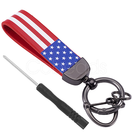 Imitation Leather Keychain Holder DIY-WH20013-23E-1