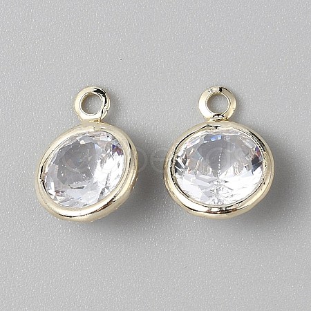 Alloy Micro Pave Cubic Zirconia Pendant FIND-WH0432-12C-G-1