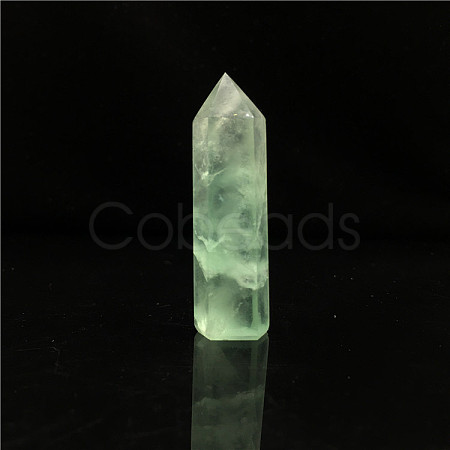 Point Tower Natural Green Fluorite Home Display Decoration PW23030657217-1
