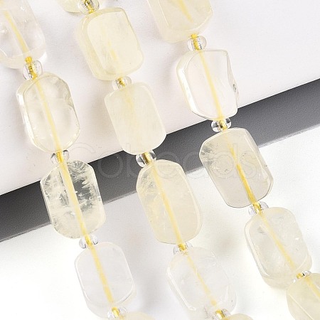 Natural Lemon Quartz(Heated) Beads Strands G-T138-26A-05-1