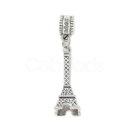 Rack Plating Brass European Dangle Charms KK-R200-02AS-02-1