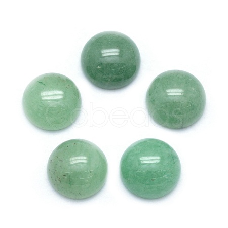 Natural Green Aventurine Cabochons X-G-P393-R15-10mm-1