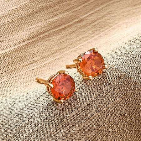 Flat Round Brass Pave Cubic Zirconia Stud Earrings for Women EJEW-G428-29A-01-1