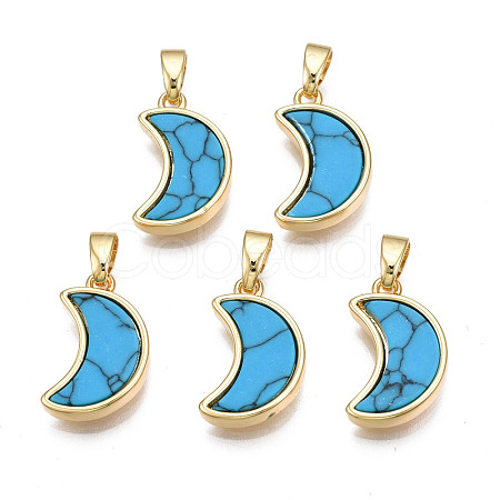 Real 18K Gold Plated Brass Pendants KK-N233-170A-01C-1