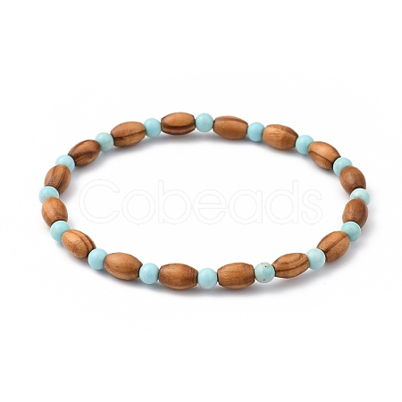 Stretch Beaded Bracelets BJEW-JB05418-02-1