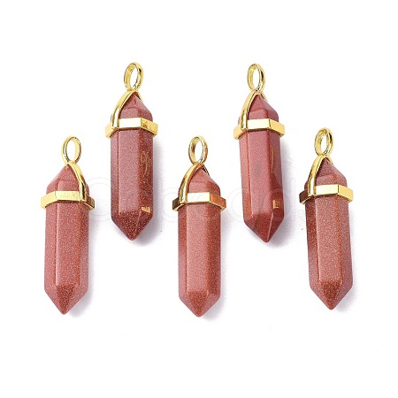 Synthetic Goldstone Pointed Pendants G-G025-01G-35-1