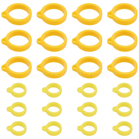 60Pcs 2 Style Silicone Pendant SIL-GF0001-43A-1