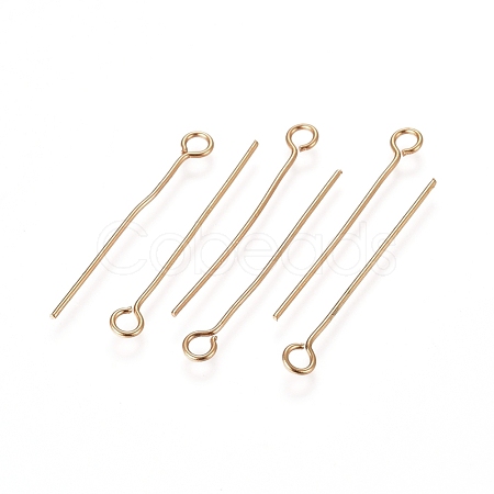 304 Stainless Steel Eye Pins STAS-L238-005G-G-1