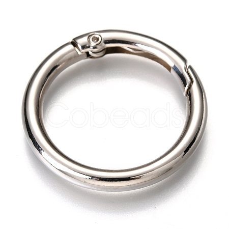 Zinc Alloy Spring Gate Rings X-PALLOY-C100-01P-05-1