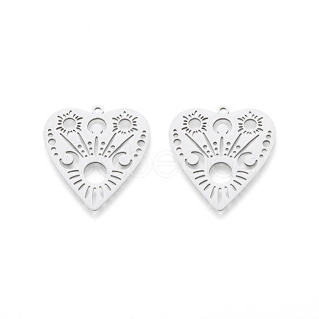 Non-Tarnish 201 Stainless Steel Pendants STAS-N090-LA987-1-1