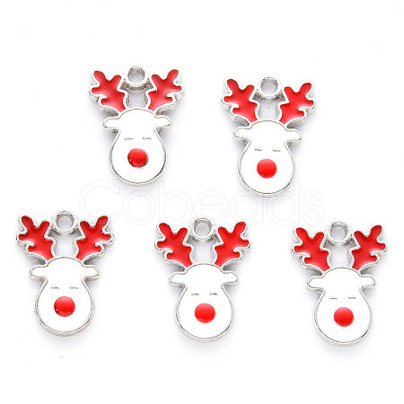 Alloy Enamel Pendants X-ENAM-S121-013-P-1