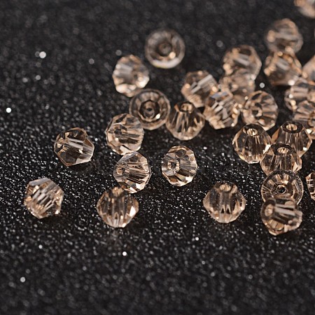 Faceted Bicone Imitation Crystallized Crystal Glass Beads X-G22QS162-1