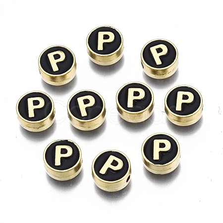 Alloy Enamel Beads ENAM-N052-006-02P-RS-1