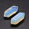 No Hole Opalite Double Terminated Points For Wire Wrapped Pendants Making, 20x9x9mm