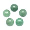 Natural Green Aventurine Cabochons, Half Round, 10x4~5mm