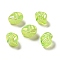 UV Plating Rainbow Iridescent Acrylic Beads, Nuggets, Green Yellow, 18.5x15x13.5mm, Hole: 1.4mm