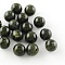 Round Imitation Gemstone Acrylic Beads, Dark Olive Green, 8mm, Hole: 2mm, about 1700pcs/500g