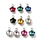 304 Stainless Steel Pendants, with Rhinestone, Stainless Steel Color, Star, Mixed Color, 10x7.5x4mm, Hole: 1.8mm