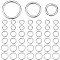 Beebeecraft 60Pcs 3 Styles 925 Sterling Silver Open Jump Rings, Round Rings, Silver, 21 Gauge, 4~6x0.7mm, Inner Diameter: 2~4mm, 20pcs/style